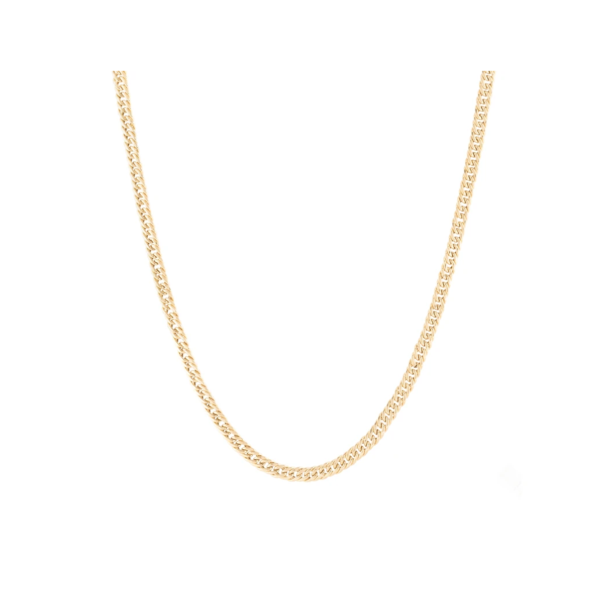 زنجیر طلا زنانه سور گالری مدل کارتیه ژاپنی (تخت) بافت گلستانه