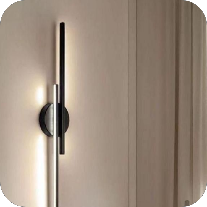 لوستر دیواری مدرن دو لاین خطی60سانت کد00222