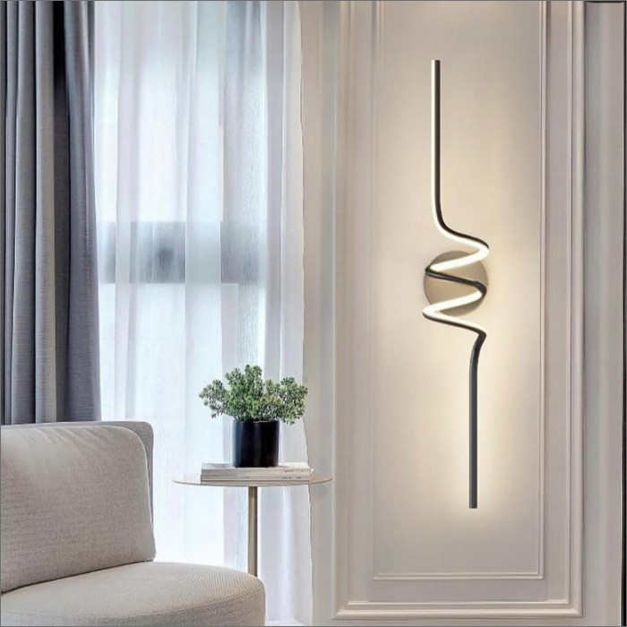 لوستر مدرن دیواری طرح موج دریا کد00226