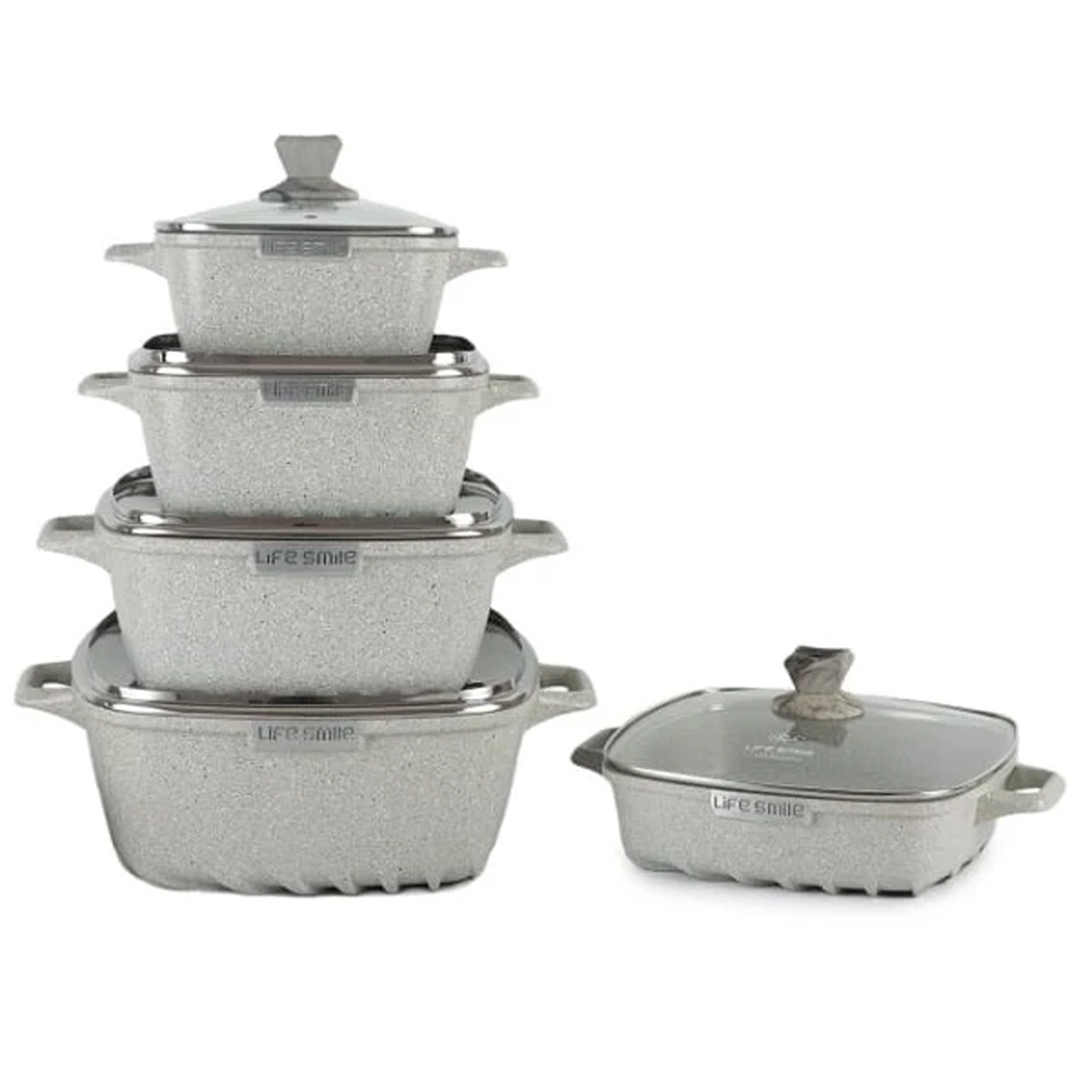 سرویس پخت و پز 10 پارچه لایف اسمایل مدل SPF-10