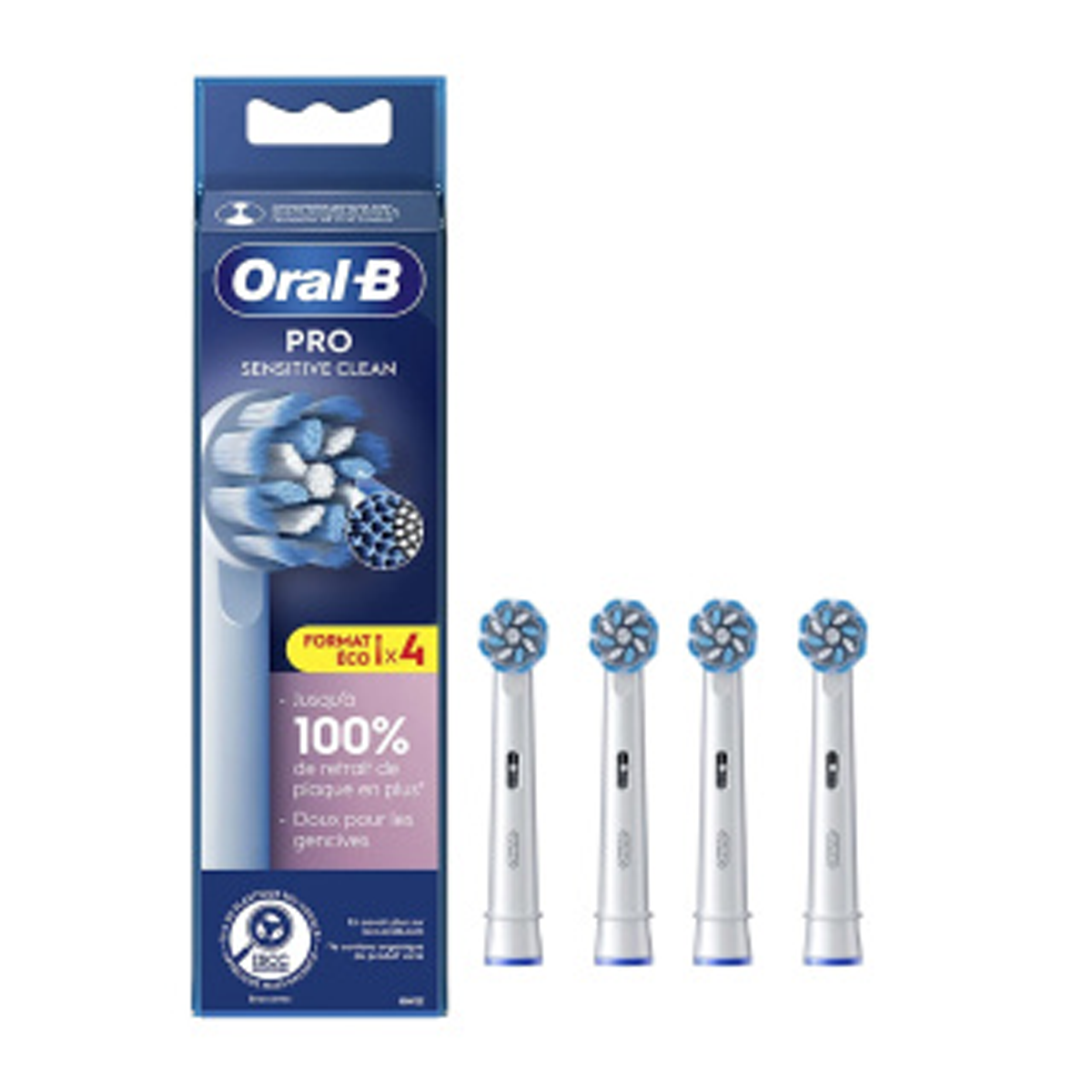 سری یدک مسواک برقی ااورال-بی مدل Pro Sensetive Clean بسته 4 عددی-small-image