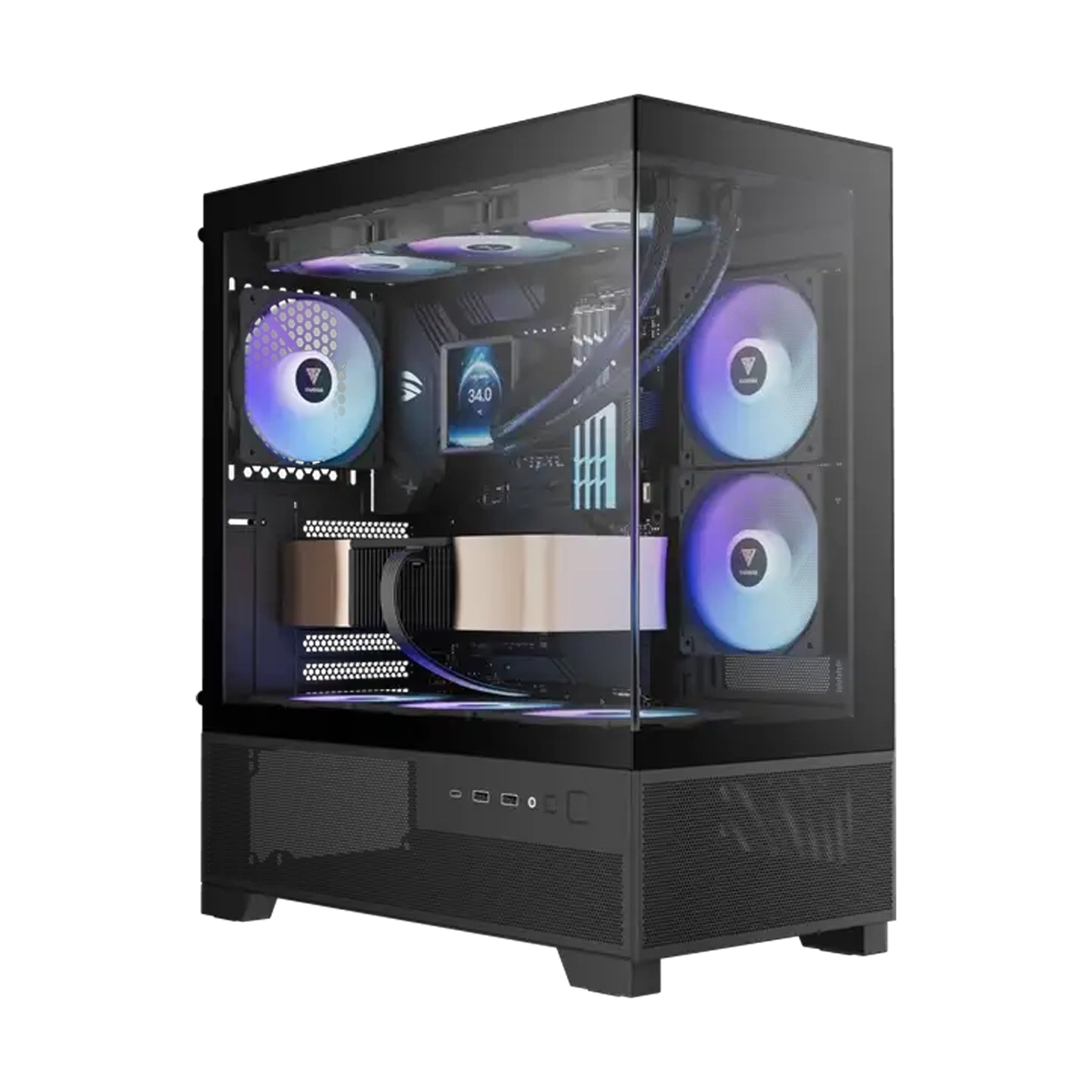 کیس کامپیوتر گیم دیاس مدل AURA GC12 ARGB