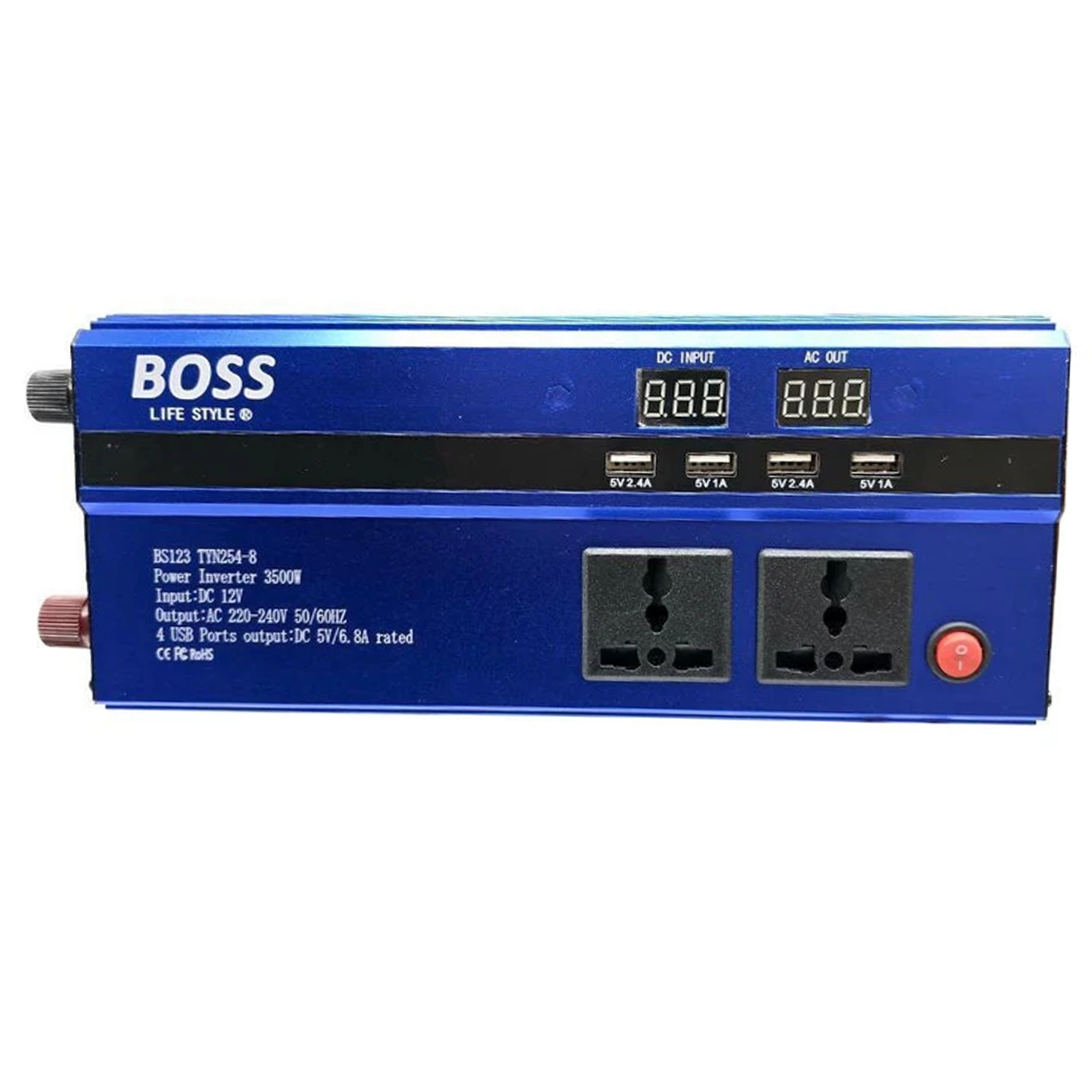 مبدل برق خودرو باس مدل BS123 TYN254-8 ظرفیت 3500 وات-small-image