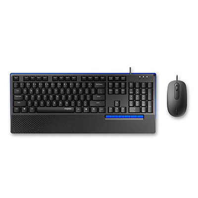 کیبورد و ماوس با سیم رپو مدل NX2000-small-image