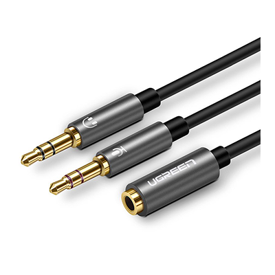 کابل تبدیل 2 به 1 AUX یوگرین AV140 مدل 20899 طول 20 سانتی متر کابل تبدیل 2 به 1 AUX یوگرین AV140 مدل 20899 طول 20 سانتی متر