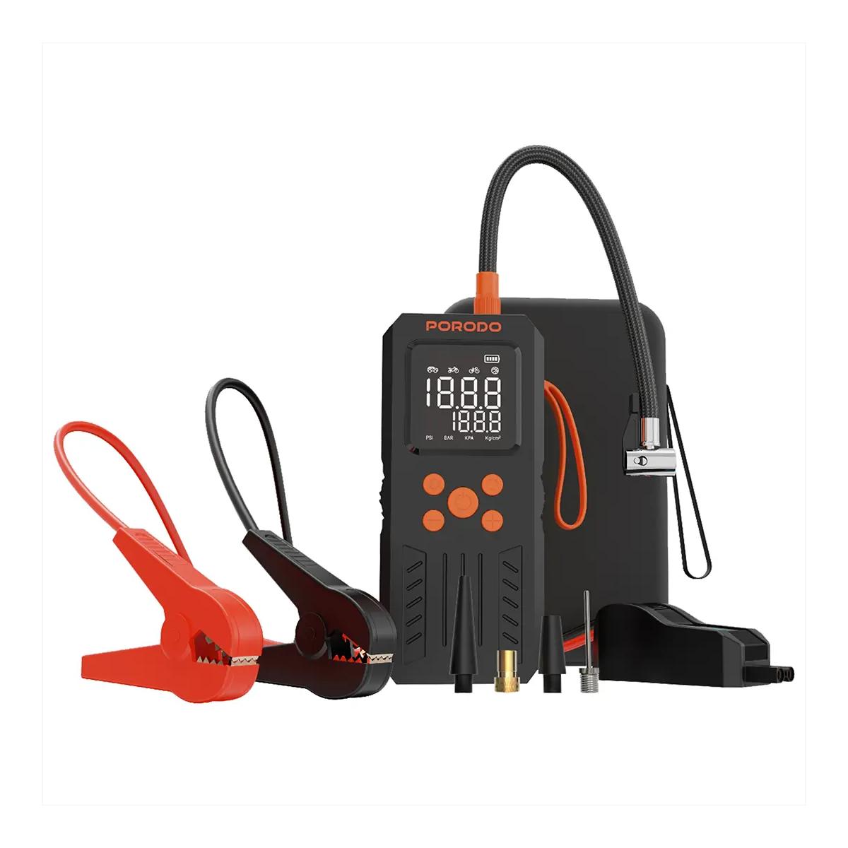 جامپ استارتر پرودو مدل Porodo 4-In-1 Multi-Tool Inflator and Jump Starter PD15KJSP-small-image