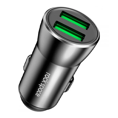 شارژر فندکی راک اسپیس مدل H8 Dual توان 12 وات