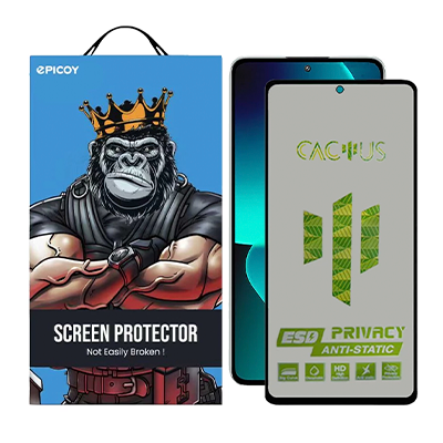 گلس حریم شخصی گوشی شیائومی Poco F3 اپیکوی مدل Cactus-ESD-Privacy