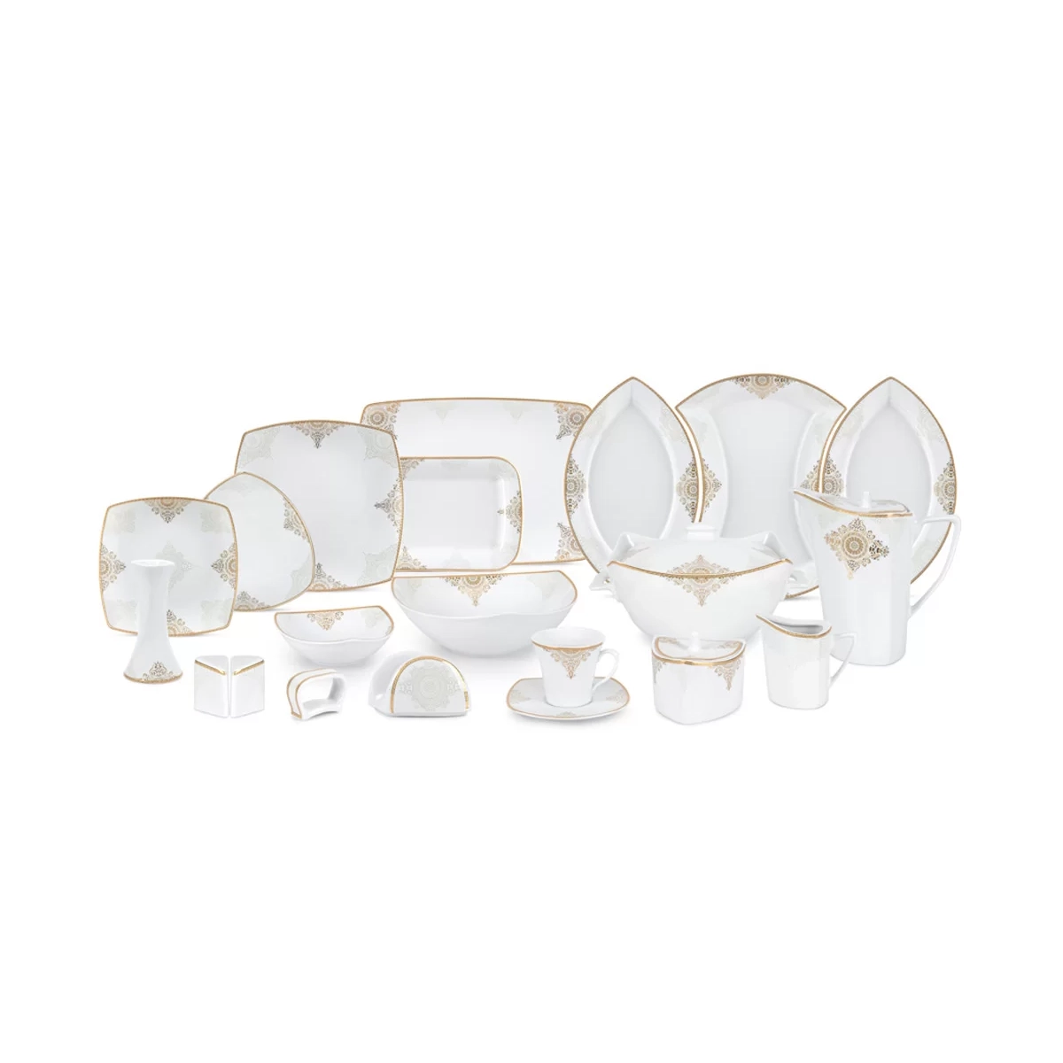 سرویس غذاخوری 105 پارچه 12 نفر چینی پردیس مدل کریستین-small-image