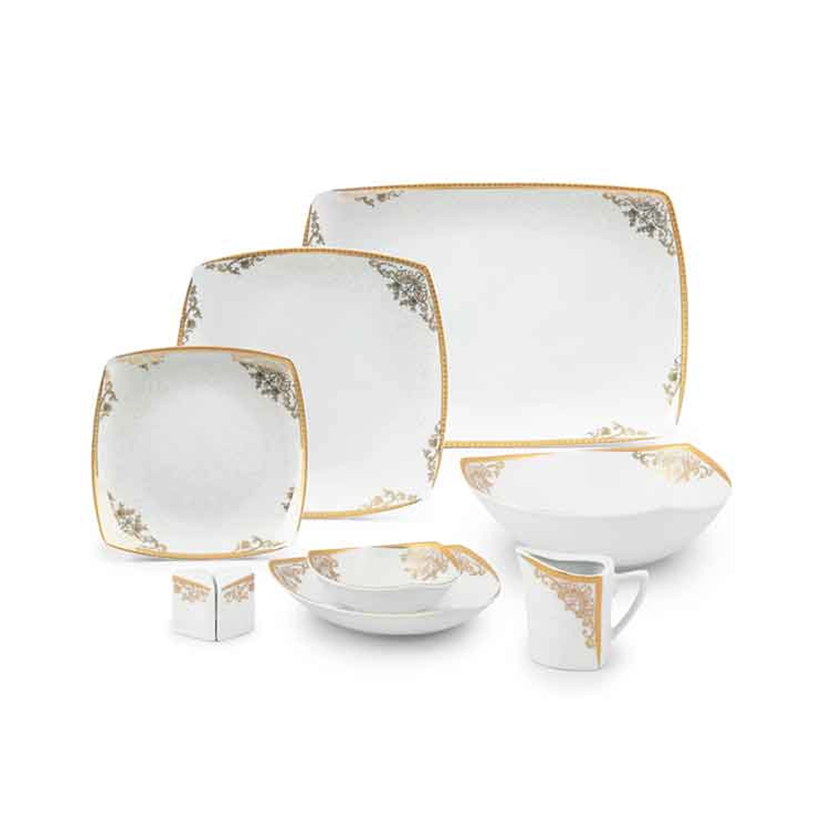 سرویس غذاخوری 30 پارچه 6 نفر چینی پردیس مدل پاریس آوا-small-image