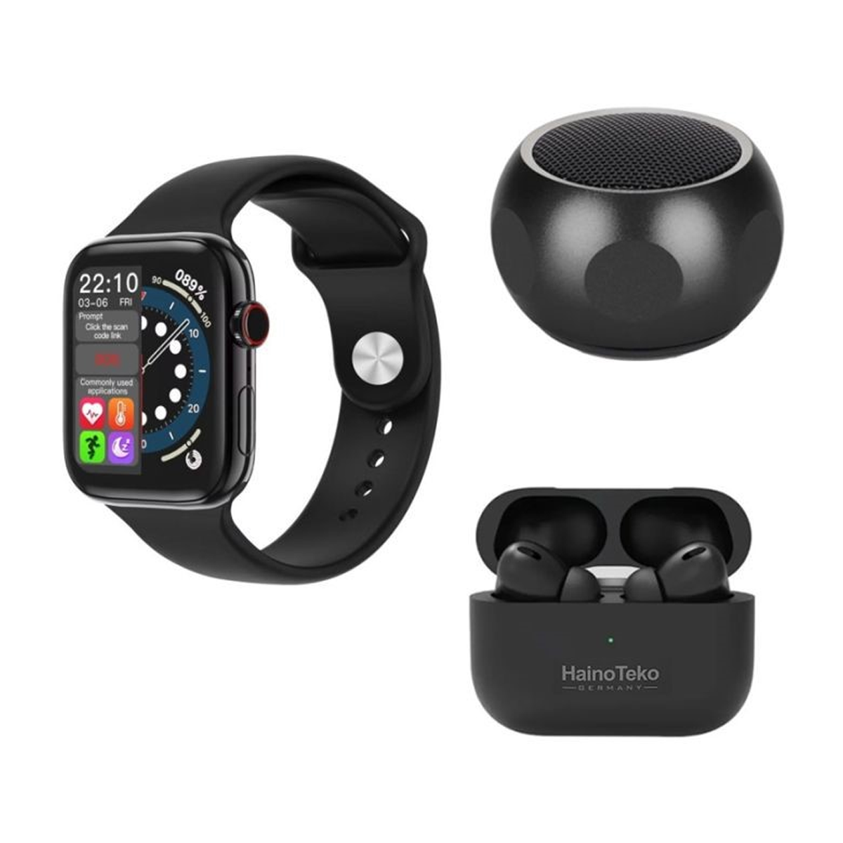 ساعت هوشمند هاینو تکو مدل GP-20 به همراه اسپیکر و هدفون-small-image