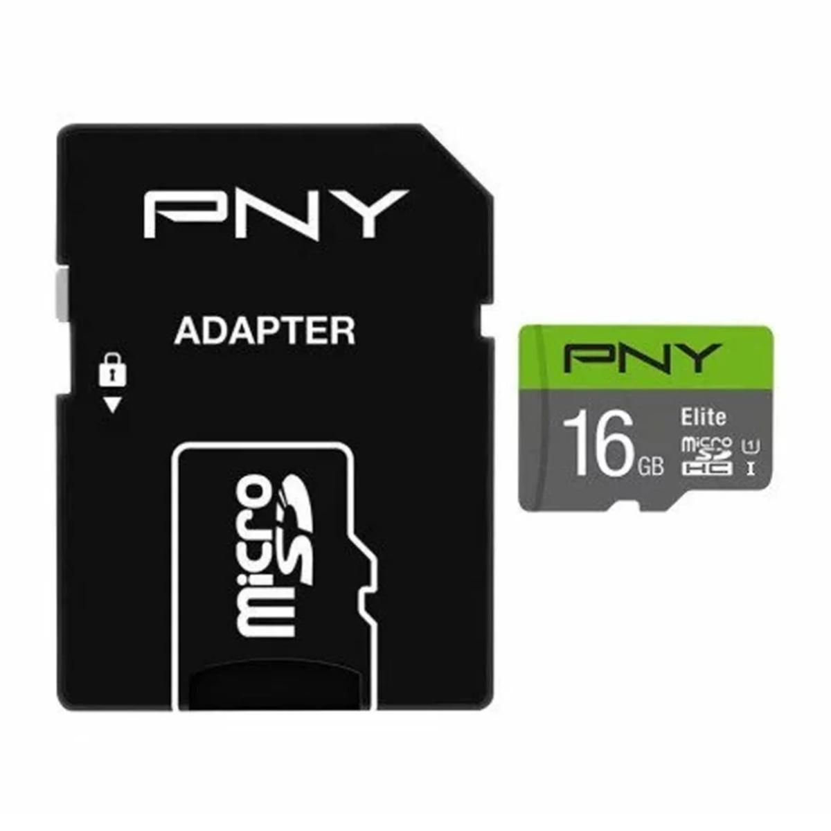 کارت حافظه MicroSDHC پی ان وای مدل Elite کلاس 10 ظرفیت 16 گیگابایت به همراه آداپتور SD