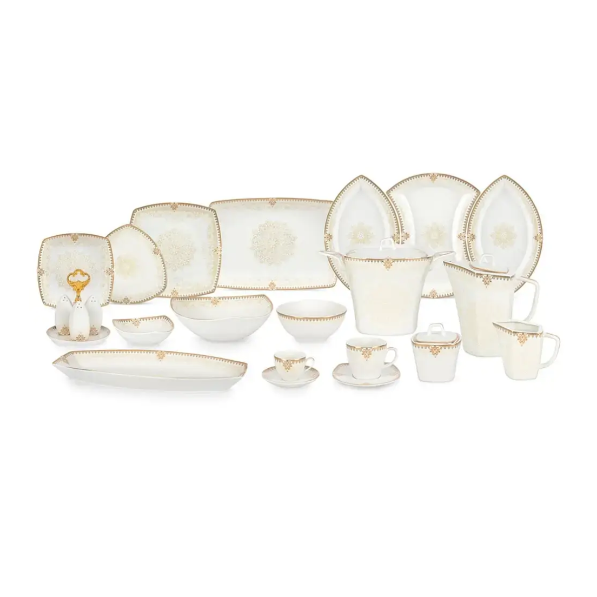 سرویس غذاخوری نیوبن 96 پارچه چینی پردیس مدل سیاتل دایانا-small-image