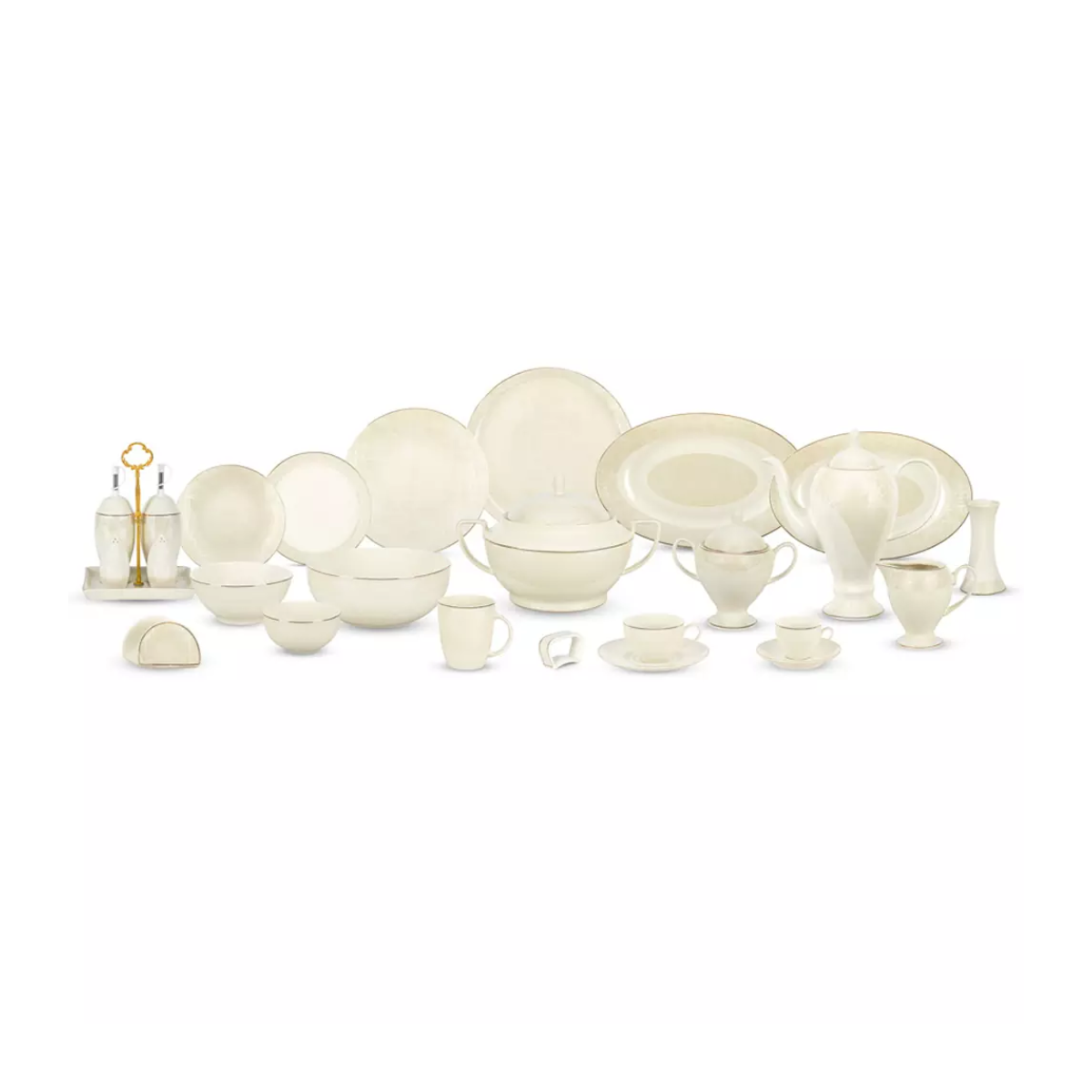 سرویس غذاخوری نیوبن 144 پارچه چینی پردیس مدل ویلیام 4007B-small-image