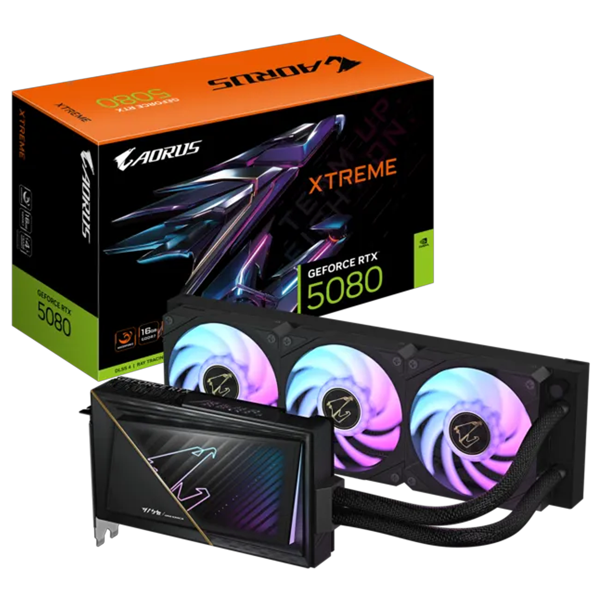 کارت گرافیک گیگابایت مدل AORUS GeForce RTX 5080 XTREME WATERFORCE 16G کارت گرافیک گیگابایت مدل AORUS GeForce RTX 5080 XTREME WATERFORCE 16G-small-image