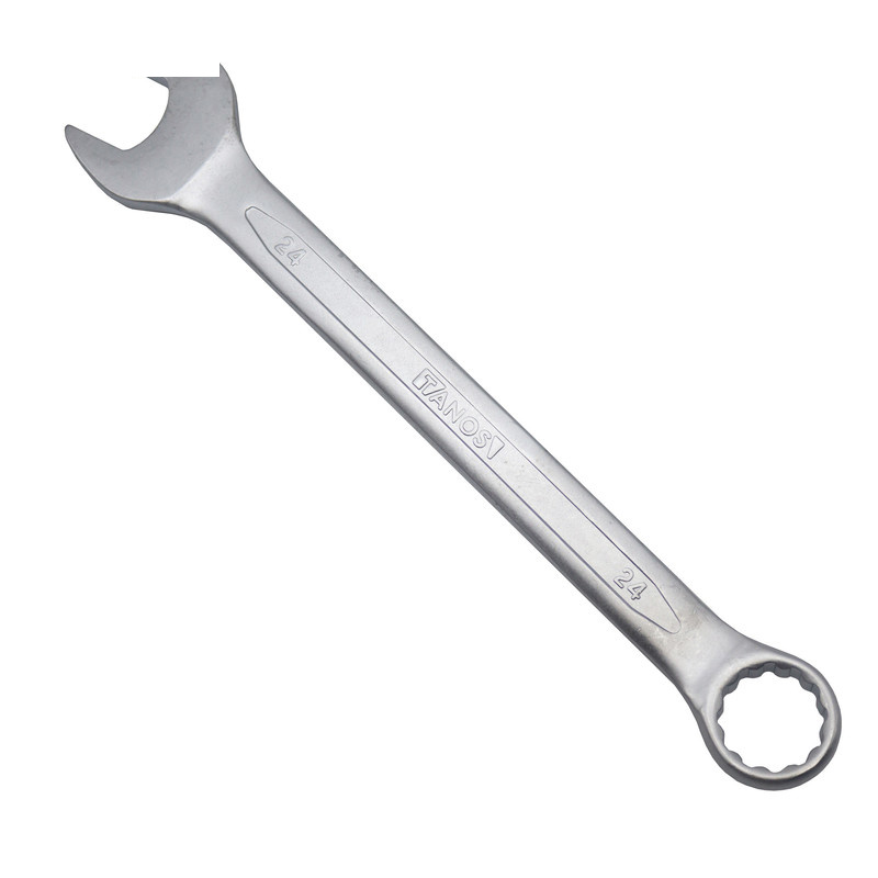 آچار یکسر تخت و یکسر رینگی تانوس مدل SMT-TANS-24-ye sar takht ye sar ring سایز 24 میلی متر