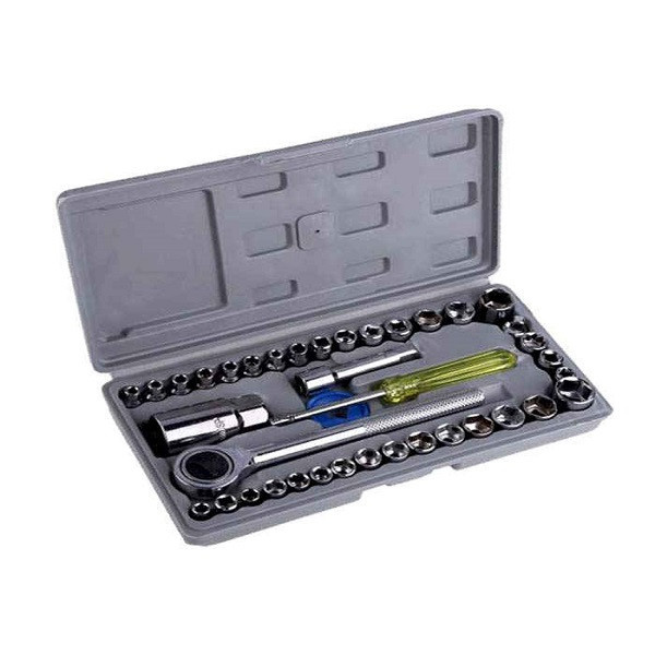 مجموعه 40 عددی آچار بکس و دسته آچار مدل آیوا