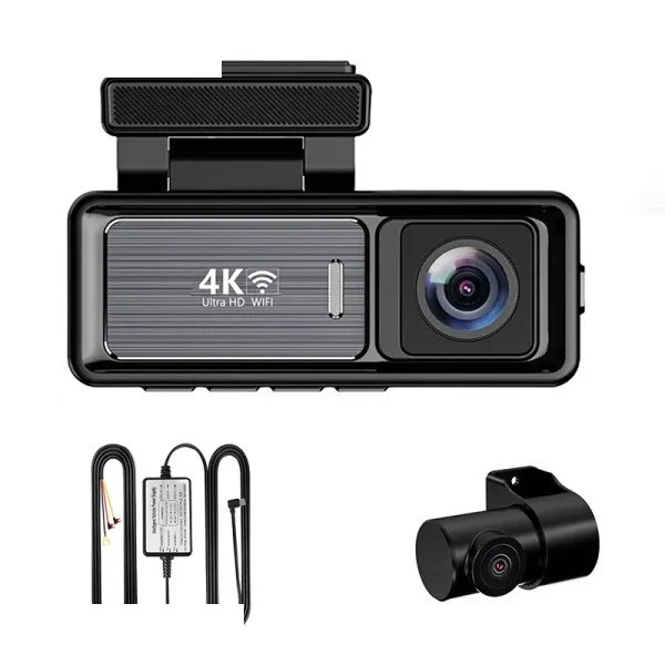 دوربین ثبت وقایع خودرو اتوویژن مدل 4kUHD به همراه دوربین عقب و رم 64 گیگ بایت و کیت برق مستقیم دوربین ثبت وقایع خودرو اتوویژن مدل 4kUHD به همراه دوربین عقب و رم 64 گیگ بایت و کیت برق مستقیم
