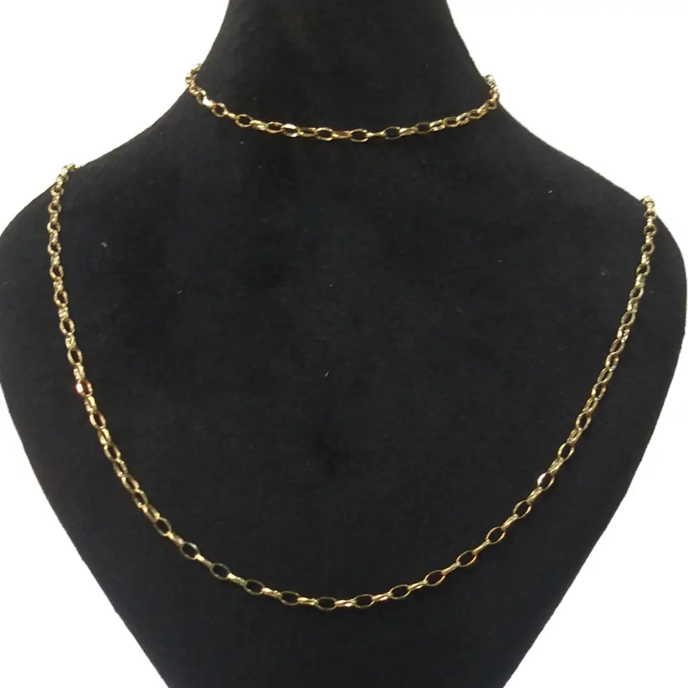 نیم ست طلا 18 عیار زنانه دستبند گردنبند فورسه کد 517