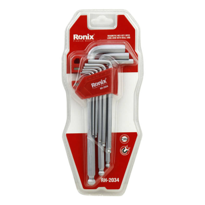 ست آچار آلن ستاره ای رونیکس 9 عددی مدل RH-2034 