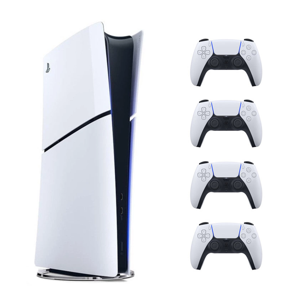 پلی استیشن 5 اسلیم دیجیتال آمریکا سفید 1 ترابایت + 3 دسته سفید-small-image