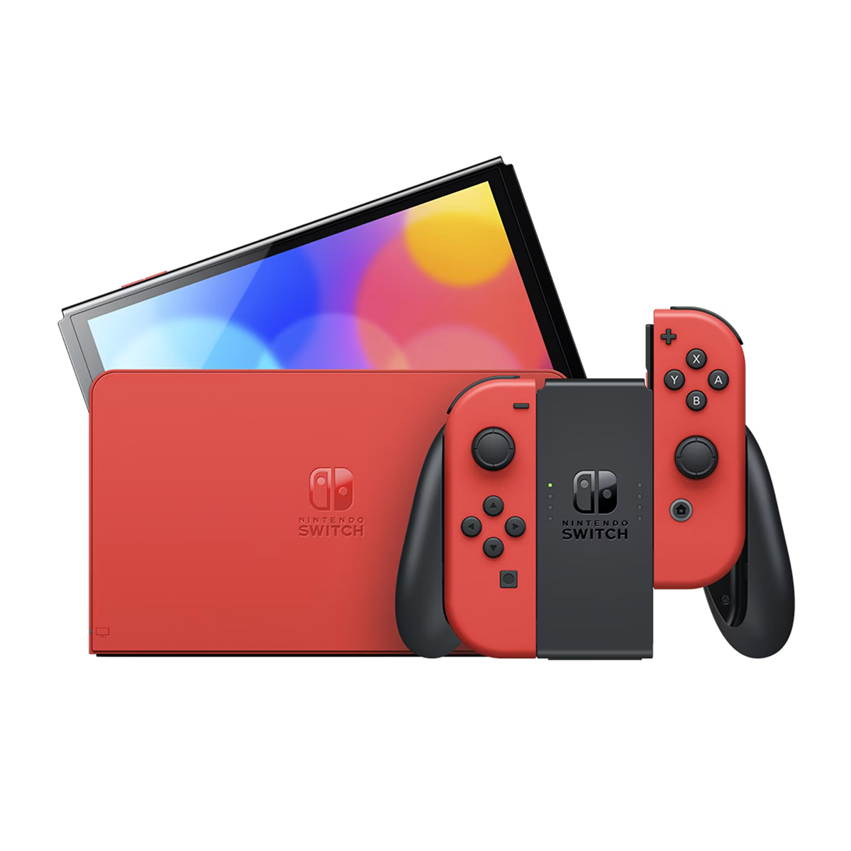 کنسول بازی نینتندو مدل Switch White OLED Mario Red-small-image