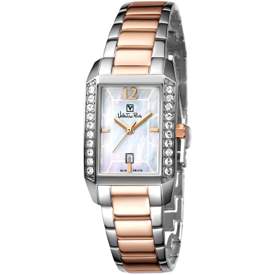 ساعت مچی زنانه والنتینو رودی مدل VR117S-2655S بند استیل نقره ای-رزگلد