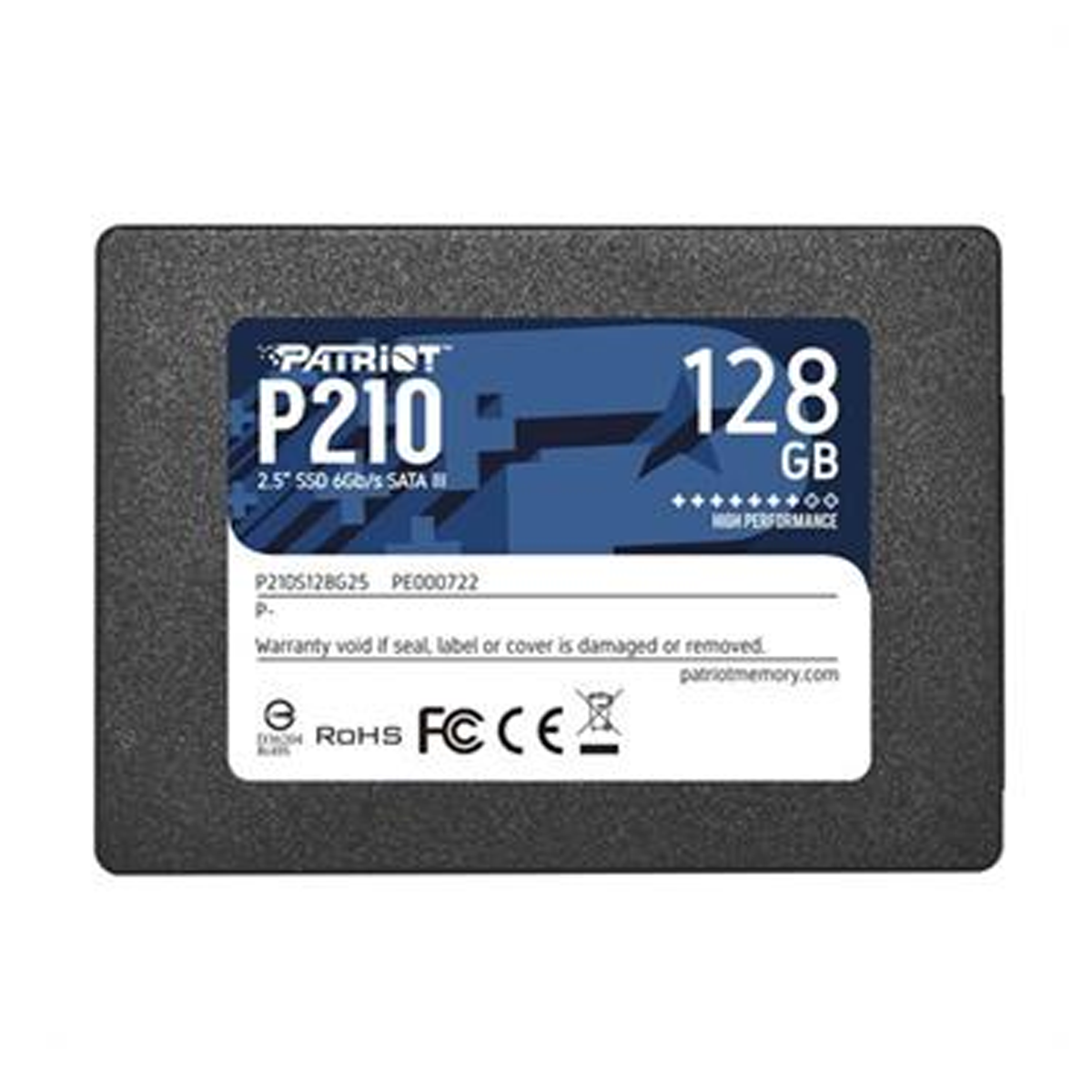 هارد اس اس دی اینترنال پاتریوت مدل P210 Sata III ظرفیت 128 گیگابایت-small-image