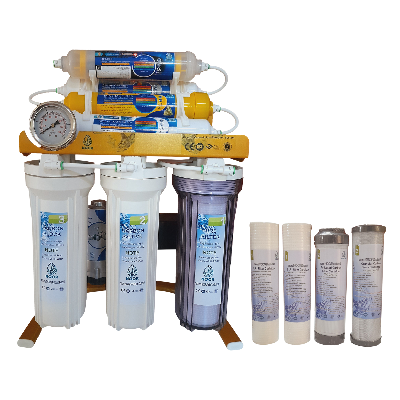 دستگاه تصفیه آب نور مدل A gold m800 به همراه فیلتر تصفیه آب بسته 4 عددی