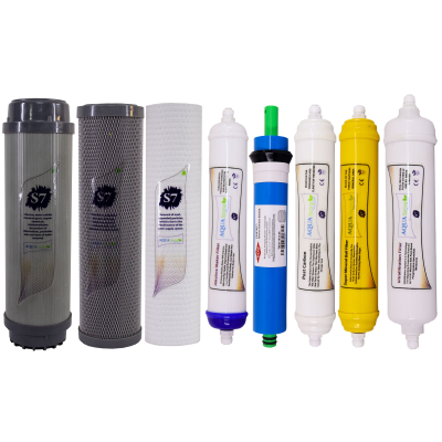 فیلتر دستگاه تصفیه آب آکوآ اسپرینگ مدل F-S7-A8W بسته 8 عددی