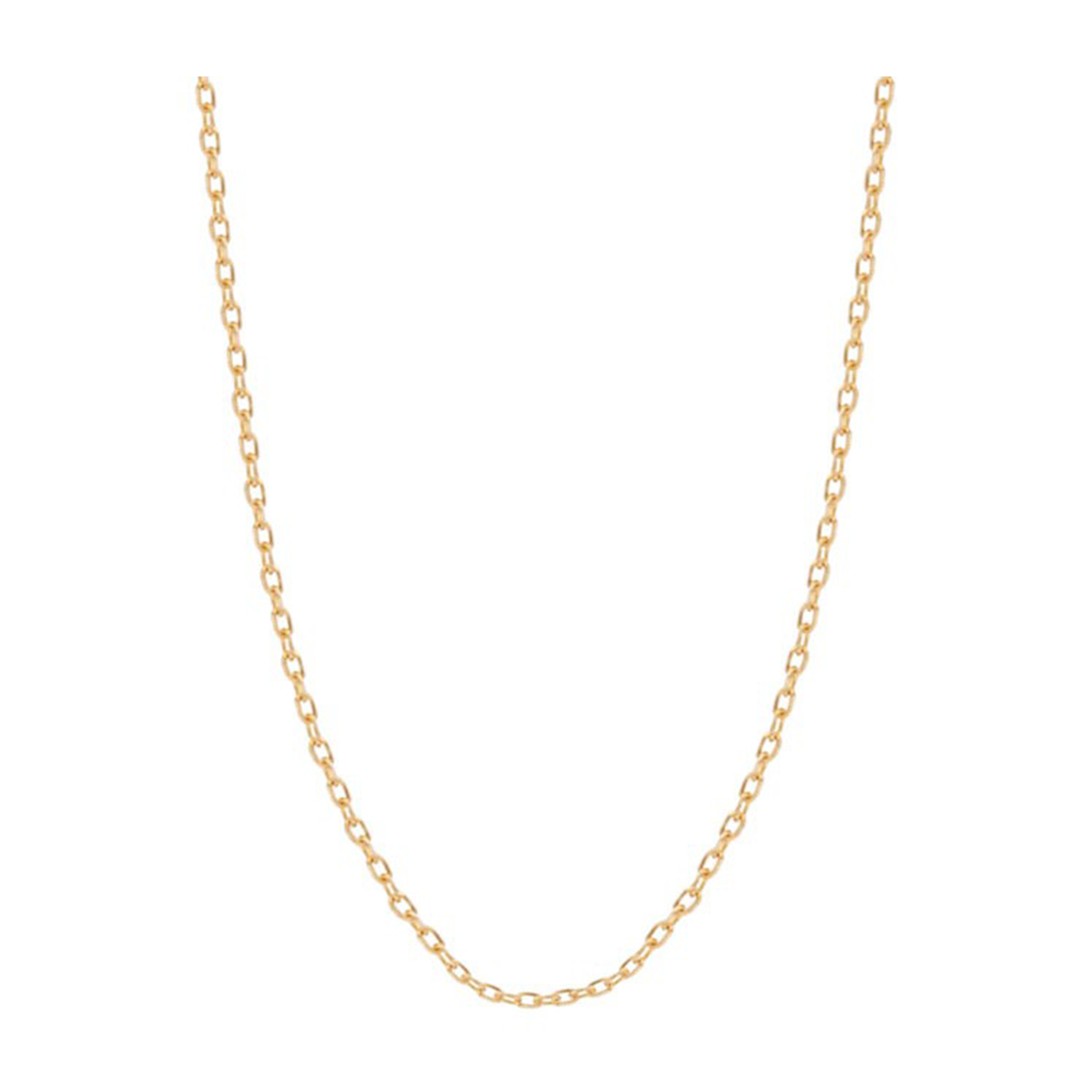 زنجیر طلا زنانه طرح فلامینگو قو طلایی کد C054341