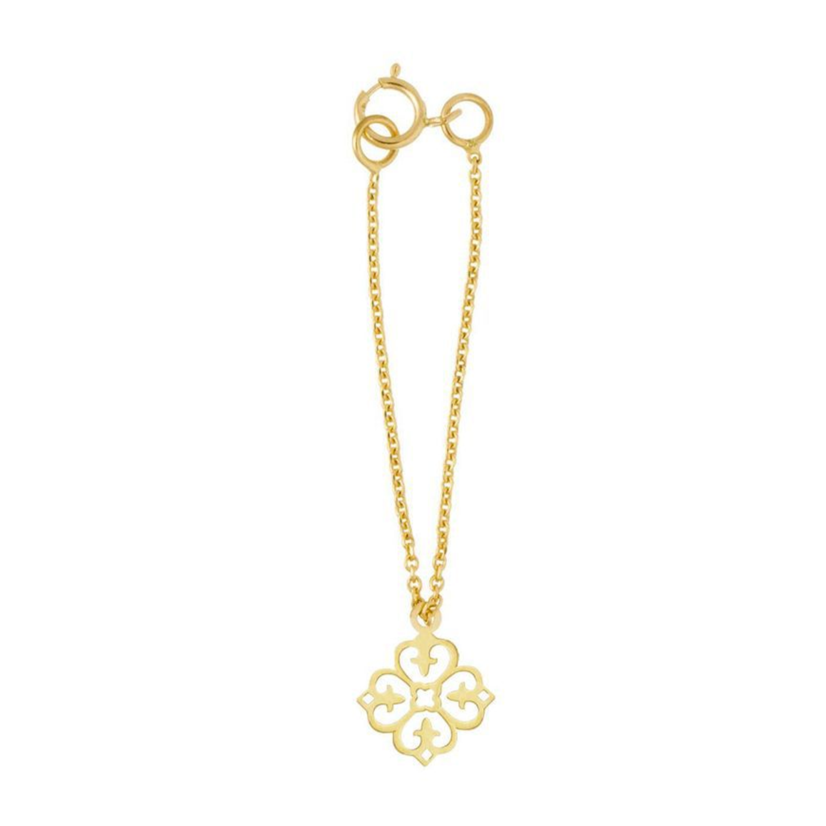 آویز ساعت طلا زنانه طرح اسلیمی چهار وجهی قو طلایی 