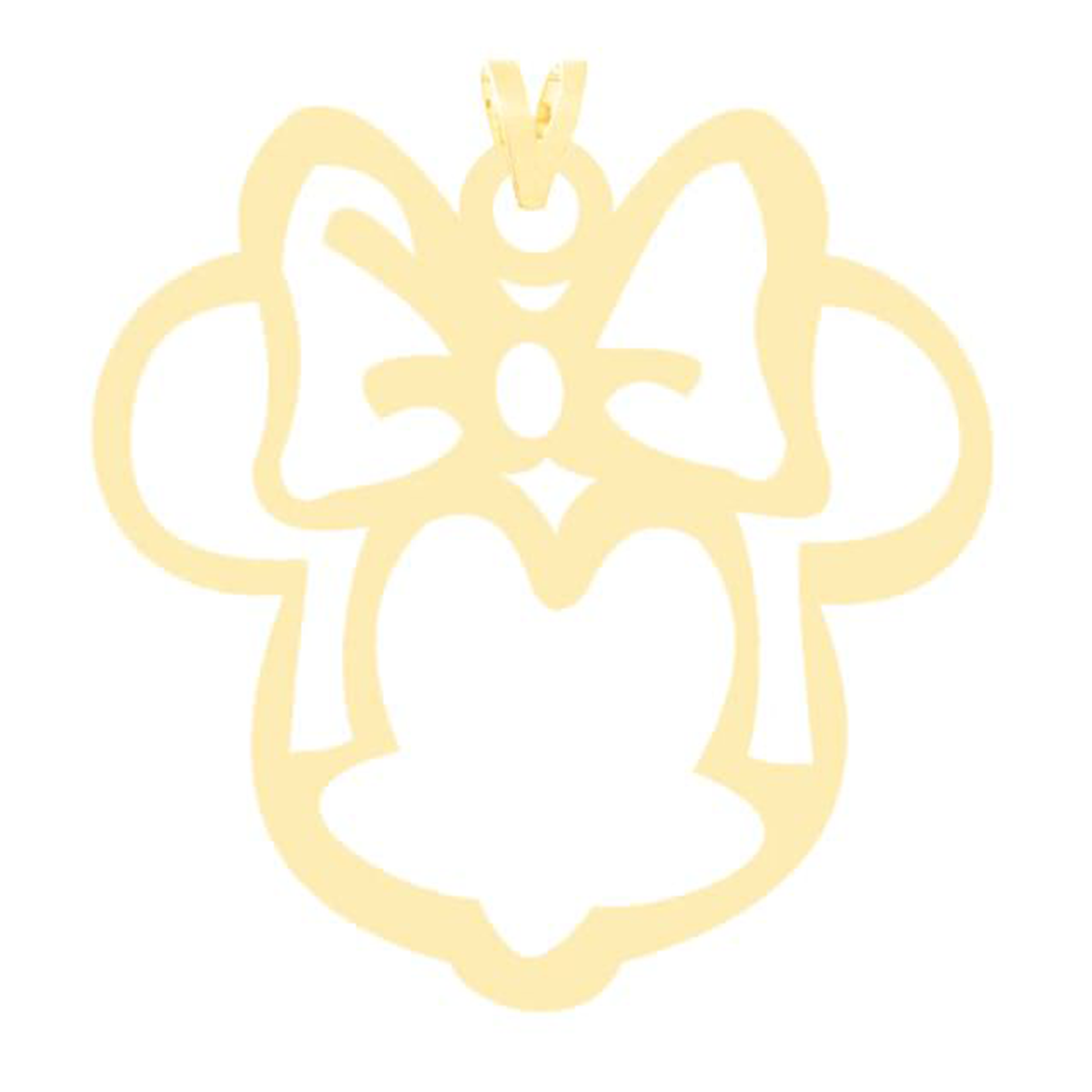 آویز طلا زنانه طرح مینی موس قو طلایی کد P038154