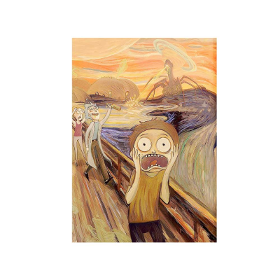 متال پوستر گیمینگ طرح شب پر ستاره Ric - Morty Scarry Night کد PCD-MB1005 متال پوستر مستر پیکد طرح شب پر ستاره Ric & Morty Scarry Night کد PCD-MB1005