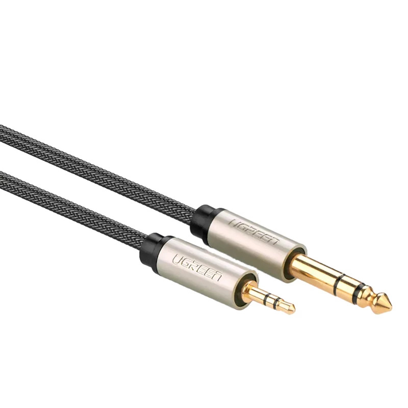 کابل 3.5mm به 6.35mm یوگرین مدل 10629 طول 3 متر کابل 3.5mm به 6.35mm یوگرین مدل 10629 طول 3 متر