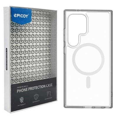 کاور گوشی سامسونگ Galaxy S25 Ultra اپیکوی مد‌ل Transparent Magsafe