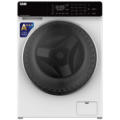ماشین لباسشویی سام الکترونیک مدل DD-P1485-W ظرفیت 9 کیلوگرم