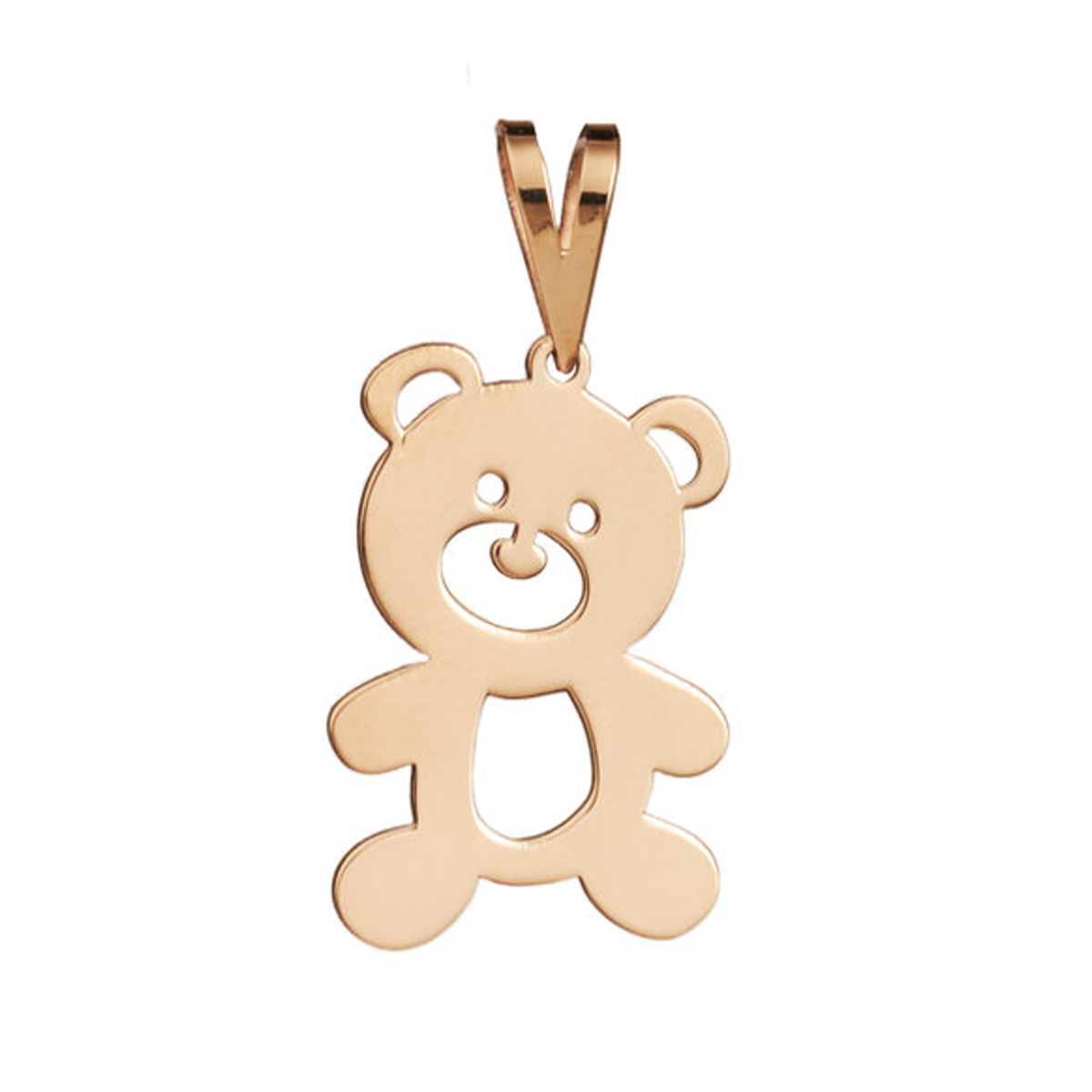 آویز طلا زنانه طرح خرس تدی قو طلایی کد P025859