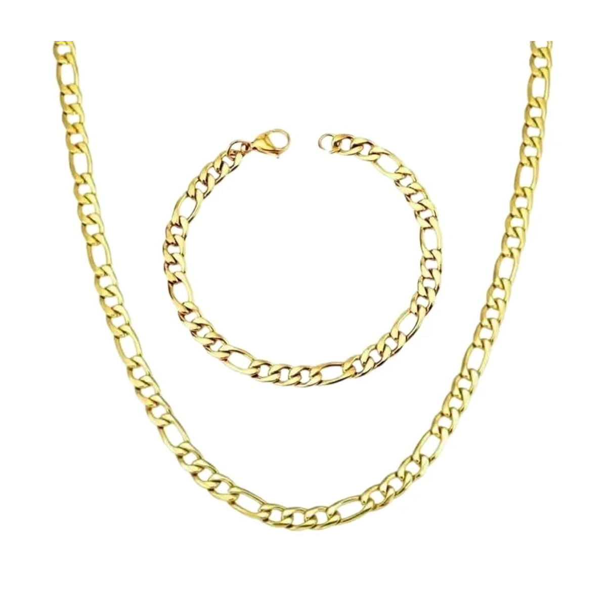 زنجیر و دستبند طلا زنانه طرح فیگارو شریف زاده