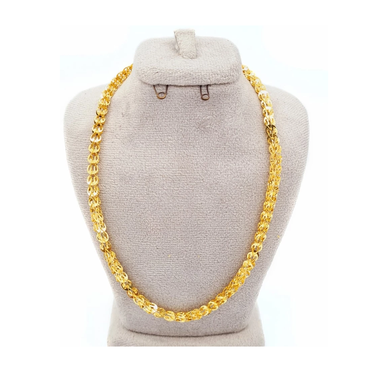 زنجیر طلا زنانه طرح پولکی شریف زاده