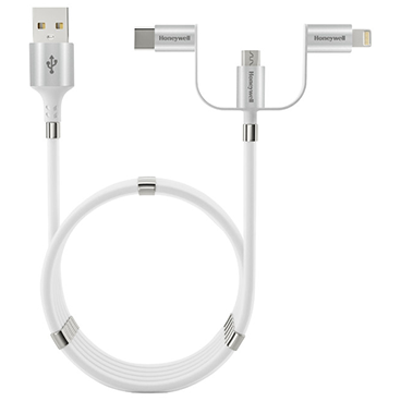  کابل تبدیل USB به USB-C/ لایتنینگ/ microUSB هانیول مدل HC000041/CBL/MGT
